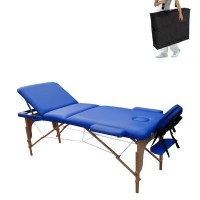 Lettino per massaggi in legno 3 zone