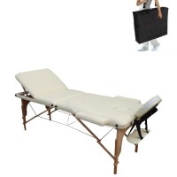 Lettino per massaggi in legno 3 zone