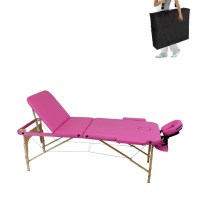 Lettino per massaggi in legno 3 zone